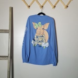 IT'S A GIRL THING PIG LIFE IS BETTER IN THE SOUTH SHIRT SIZE SMALL